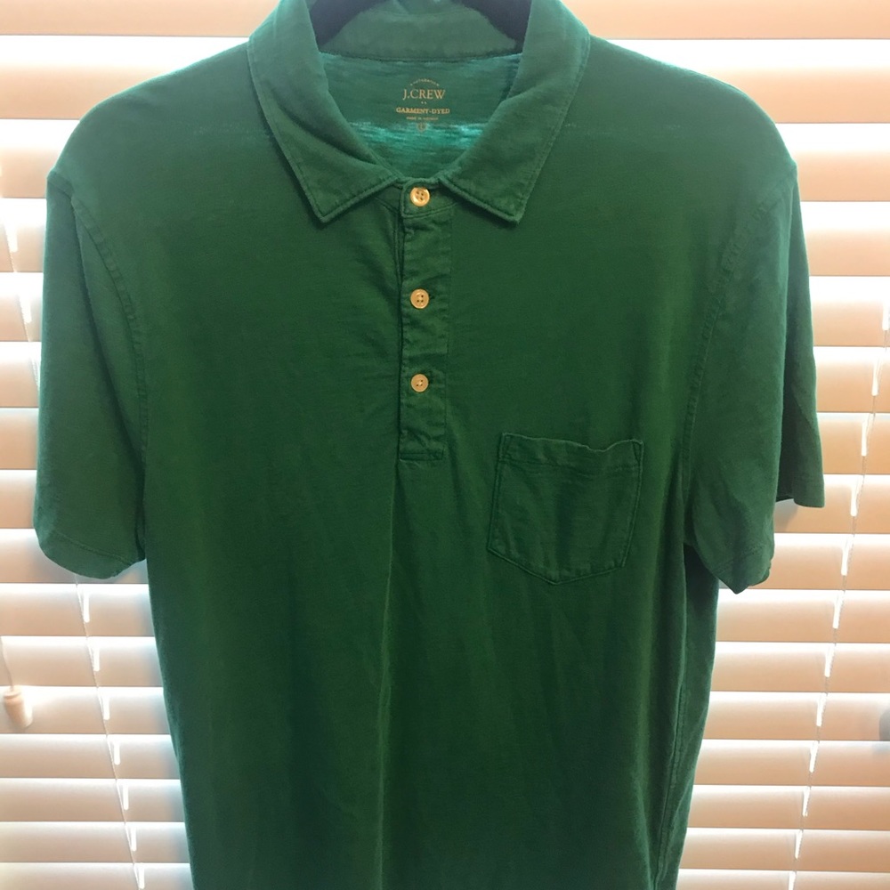 Green J Crew collared shirt